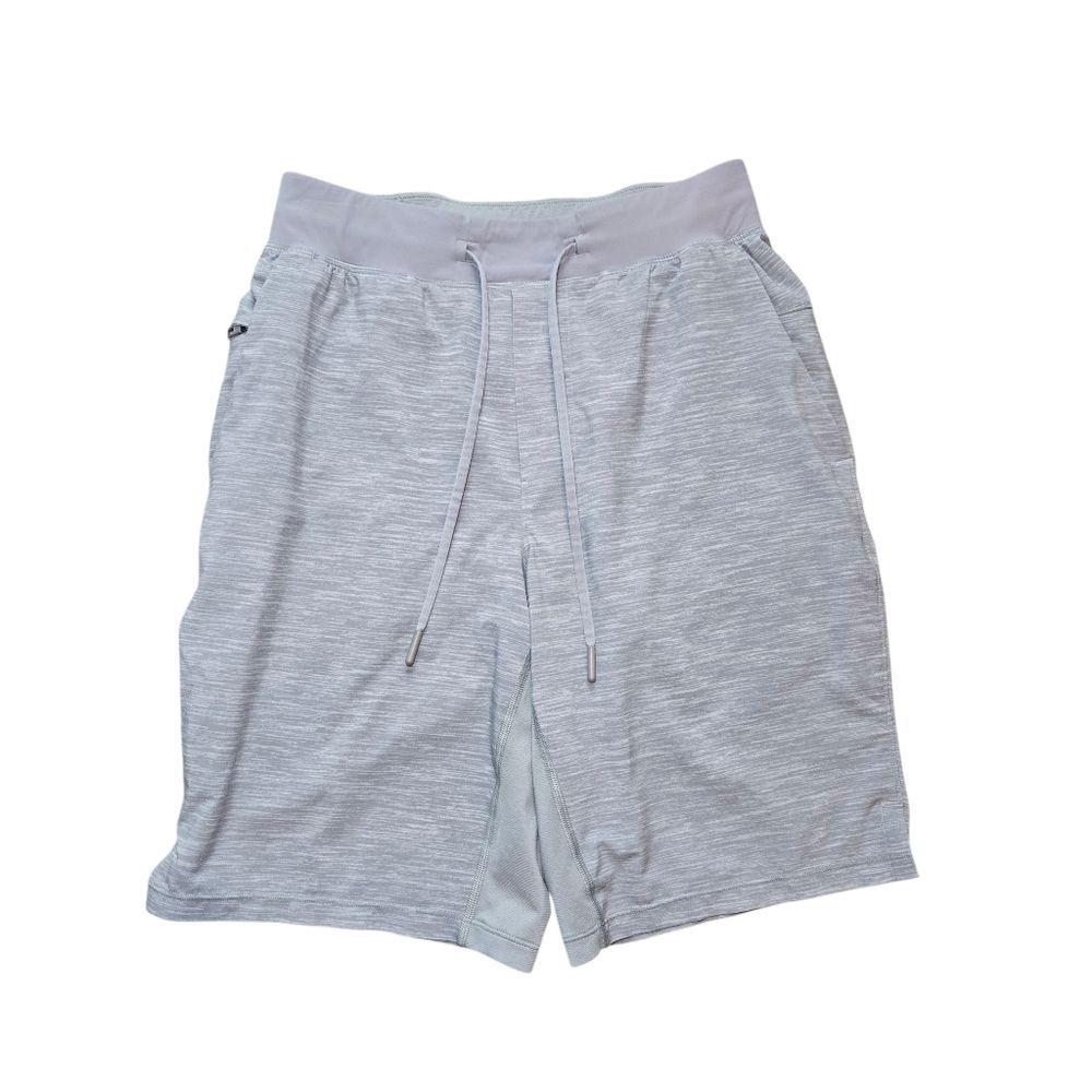 Men's Lululemon T.H.E. Short 9" - Heather Allover Sea Salt Light Cast - Picture 2 of 9